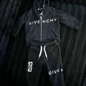 Givenchy Black Hoodie and Jogger Set